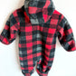 Columbia Checkered Red Bunting Suit / 6-12m