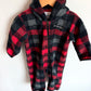 Columbia Checkered Red Bunting Suit / 6-12m
