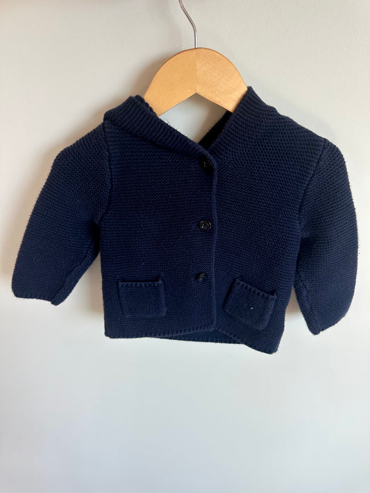 Gap Navy Hood Sweater / 6-12m