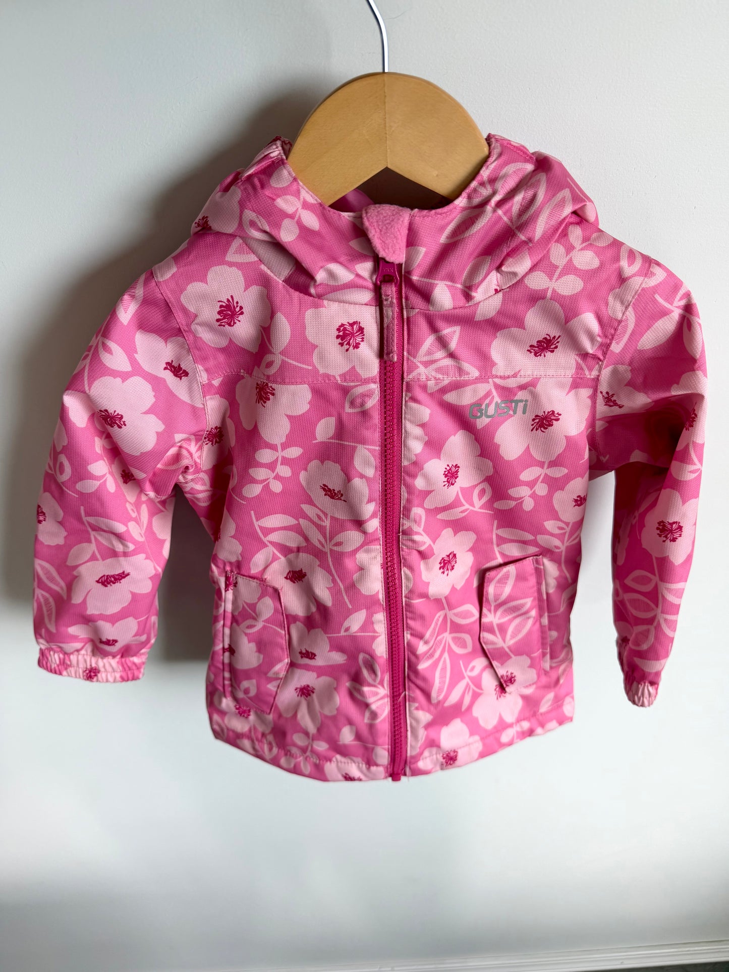 Gusti Pink Floral Rain Jacket (PLAY) / 3T