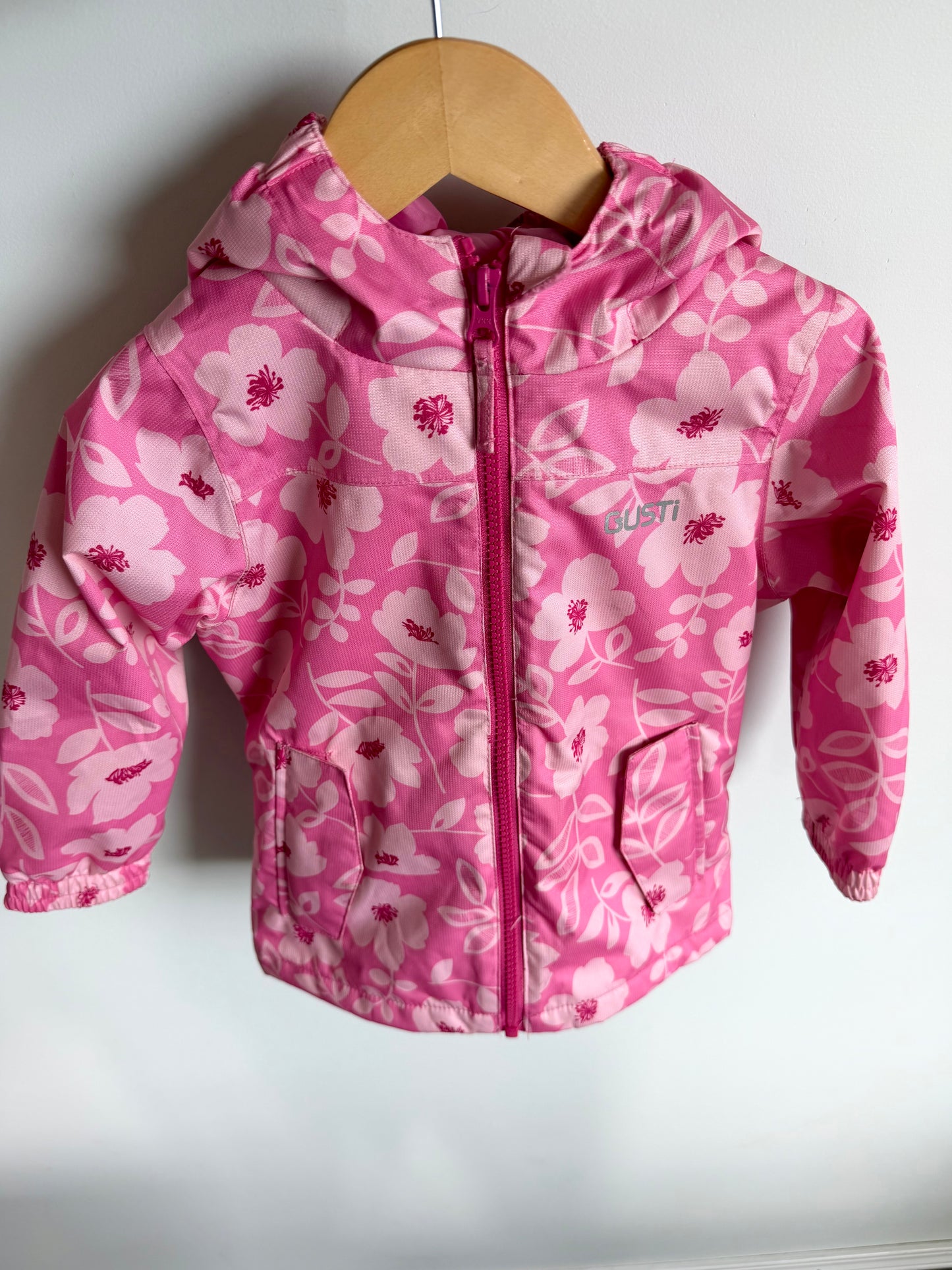 Gusti Pink Floral Rain Jacket (PLAY) / 3T