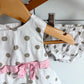 Polka Dot Lined Dress + Bloomers / 6m