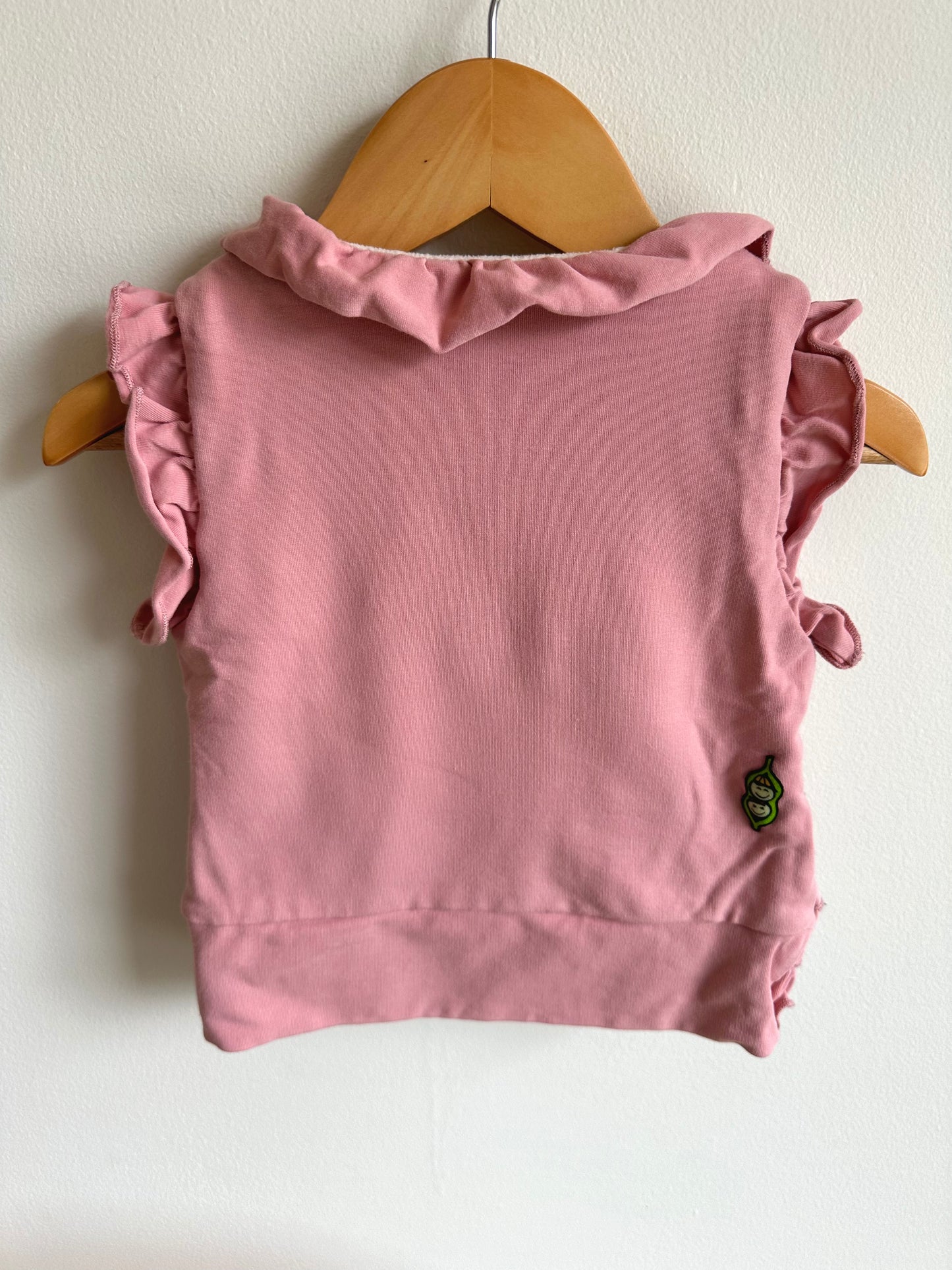 Ruffle Zipper Vest Top / 3T