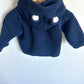 Navy Bear Fleece Sweater / 9m