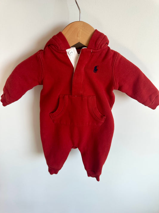 Ralph Lauren Red Hood Jumpsuit / 3m