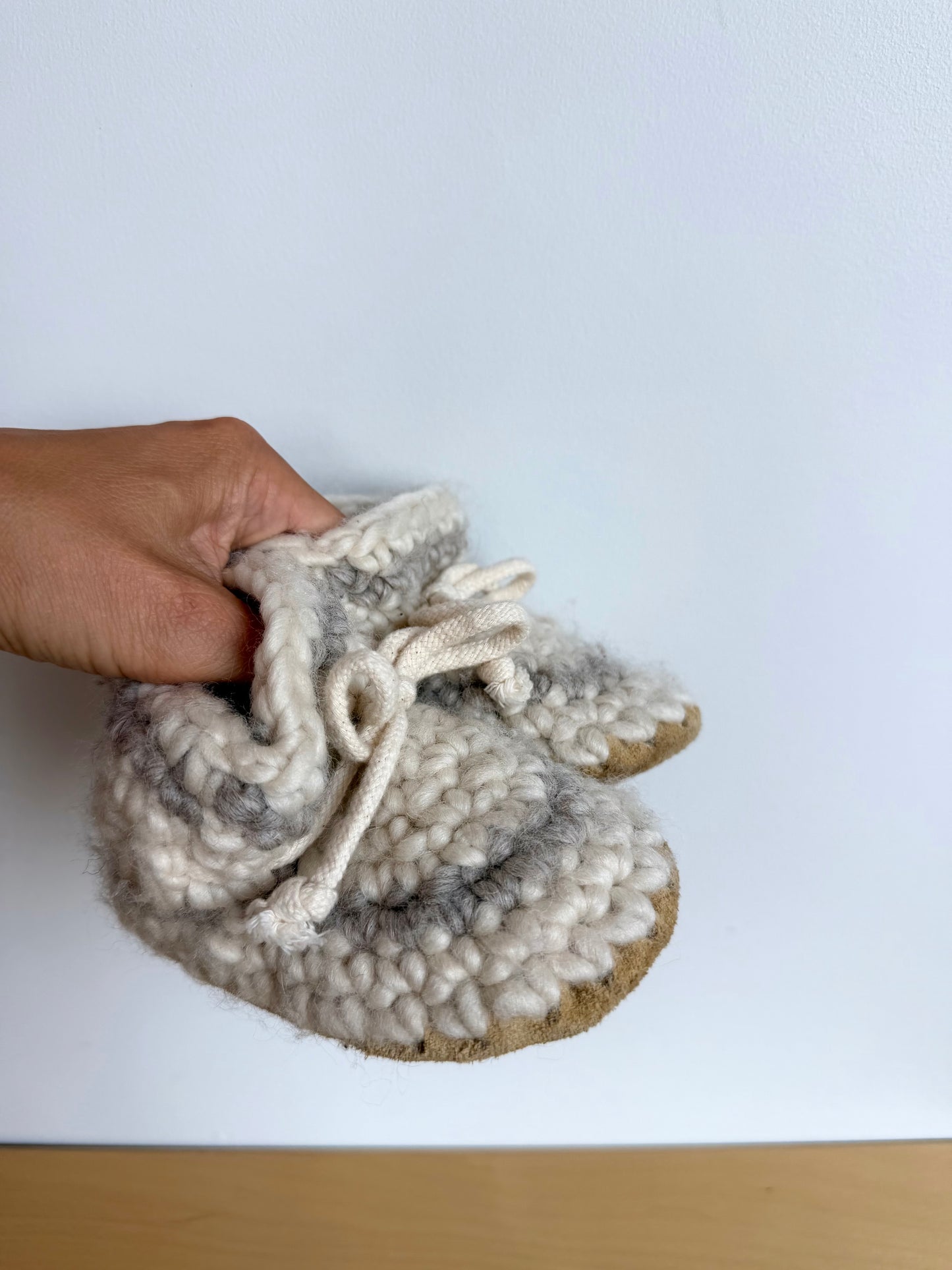 Padraig Cottage Knit Slippers / Size 4 Toddler?