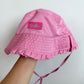 UV Skinz Pink Bucket Ruffle Hat (PLAY)  / 3T
