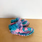 Handmade Colorful Knit Slippers / Size 4 Toddler? (No Shipping)