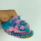 Handmade Colorful Knit Slippers / Size 4 Toddler? (No Shipping)