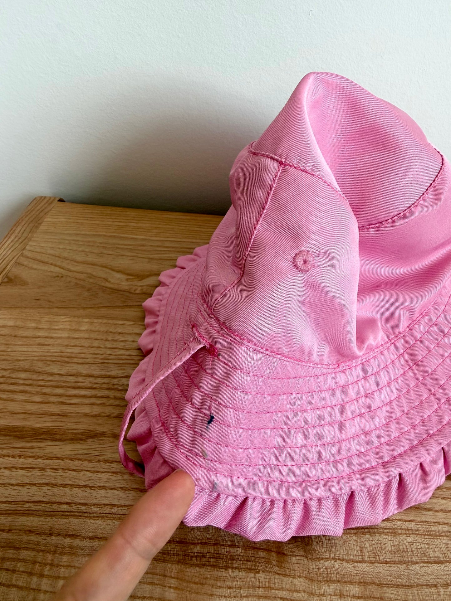 UV Skinz Pink Bucket Ruffle Hat (PLAY)  / 3T