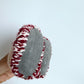Handmade Knit Red Wool Slippers / 3-6m?