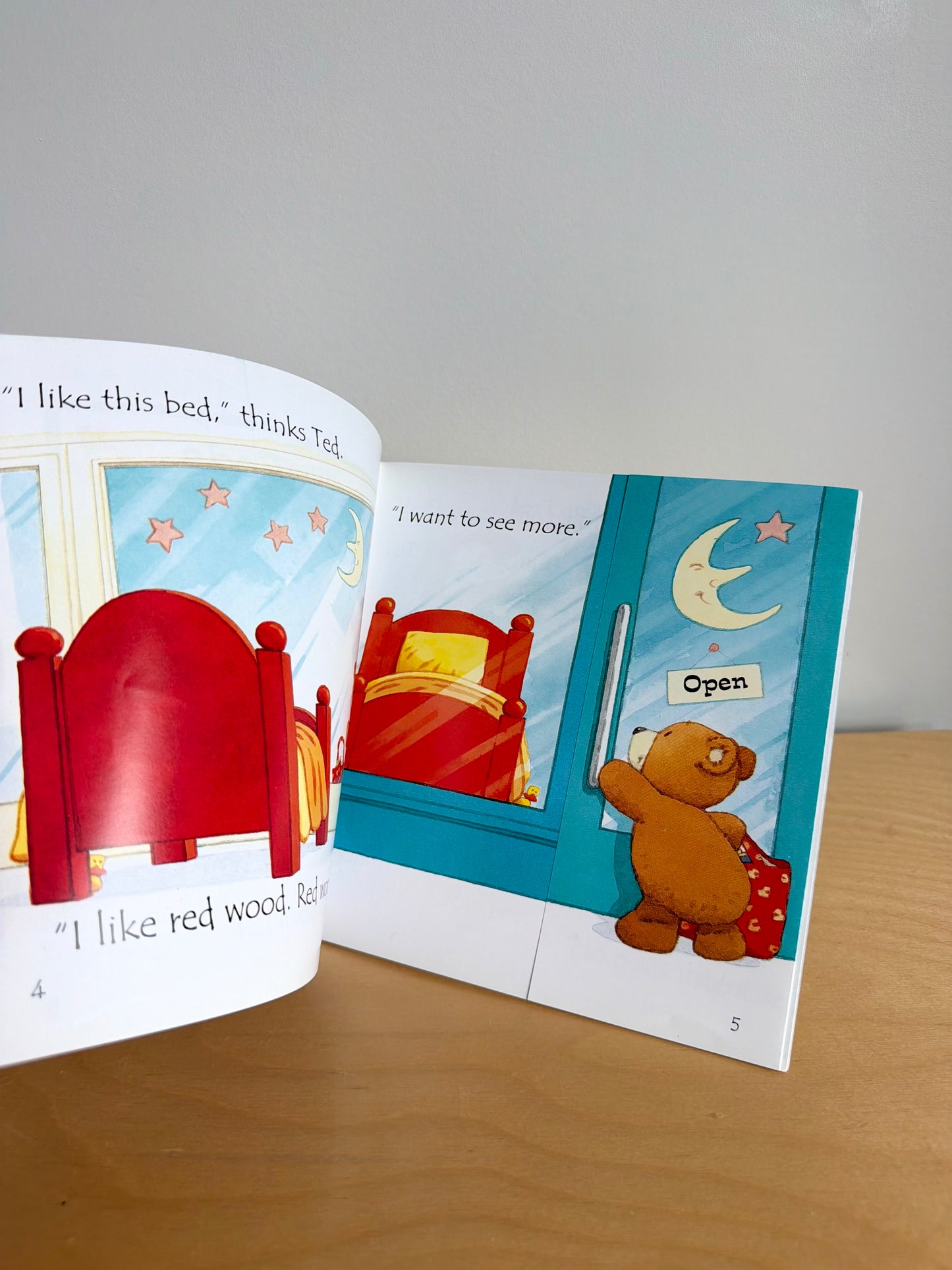 Ted in a Red Bed Softcover Readers Book / 2-5 years