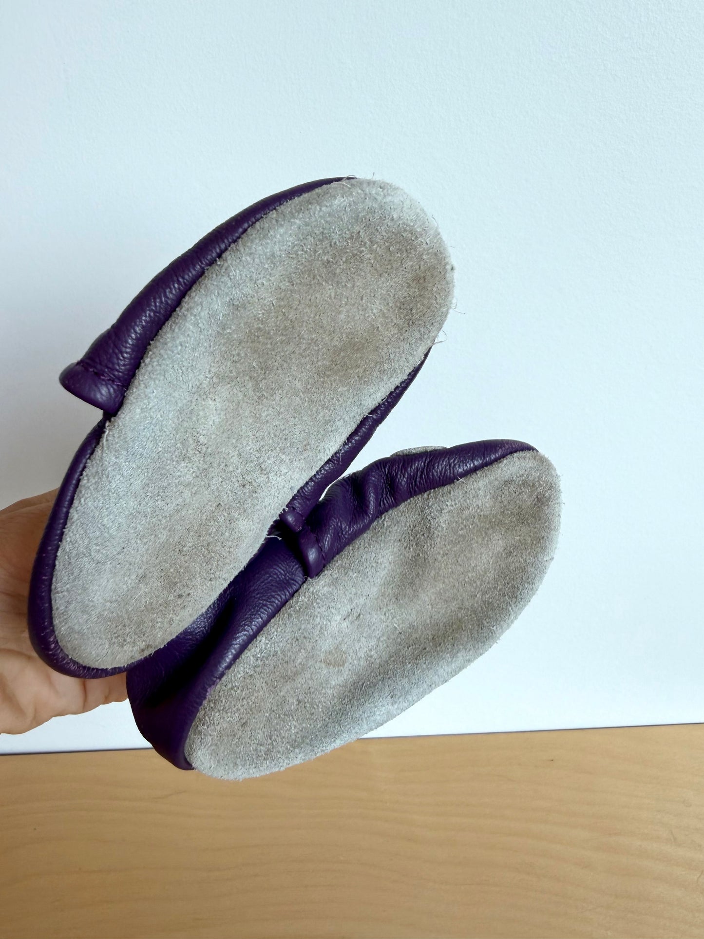 Butterfly Purple Soft Sole Shoes / 6-12m