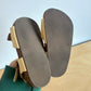 Butter Yellow Strap Sandals / Size 5 Toddler?