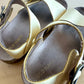 Butter Yellow Strap Sandals / Size 5 Toddler?