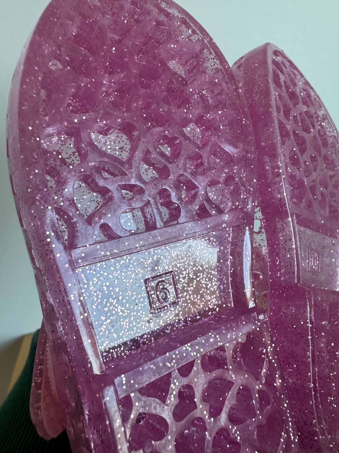 Pink Jelly Butterfly Shoes / Size 6 Toddler