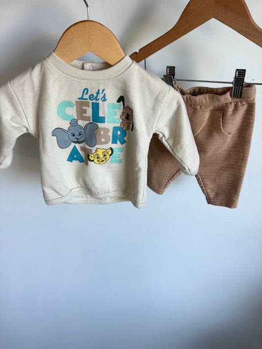 Let's Celebrate Sweater + Pants Set / 0-3m