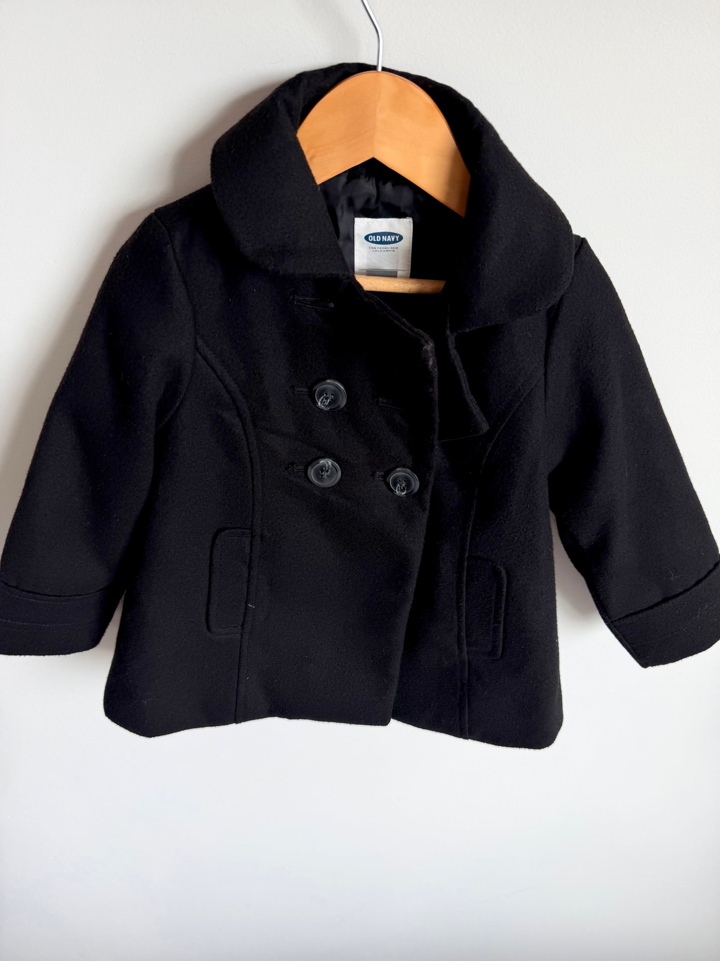 Black Formal Pea Coat / 3T
