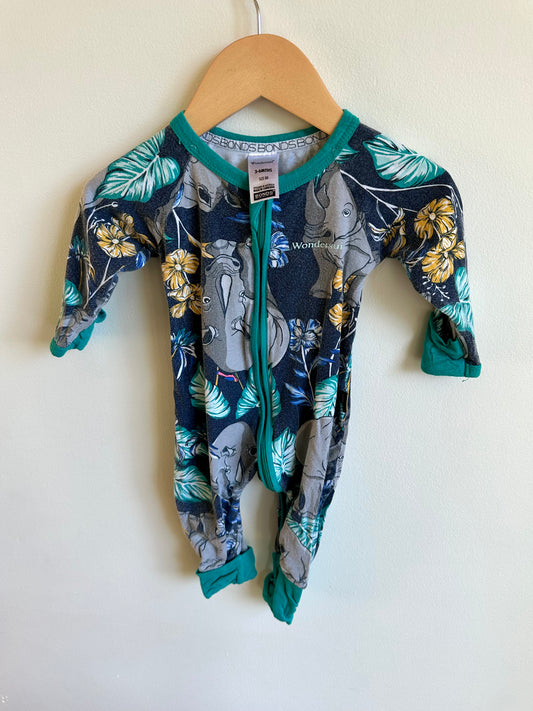 Rhino Long Sleeve Sleeper / 3-6m