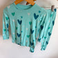 Kyte Bamboo Teal Heart PJ Set / 2T