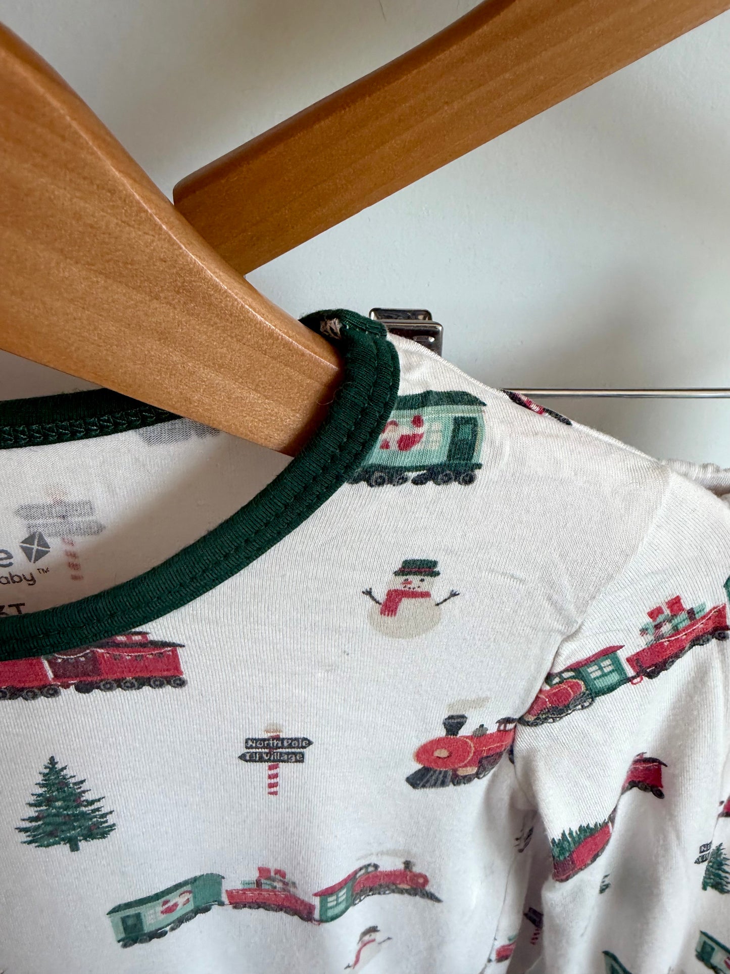 Kyte Bamboo Holiday Train PJ Set / 3T