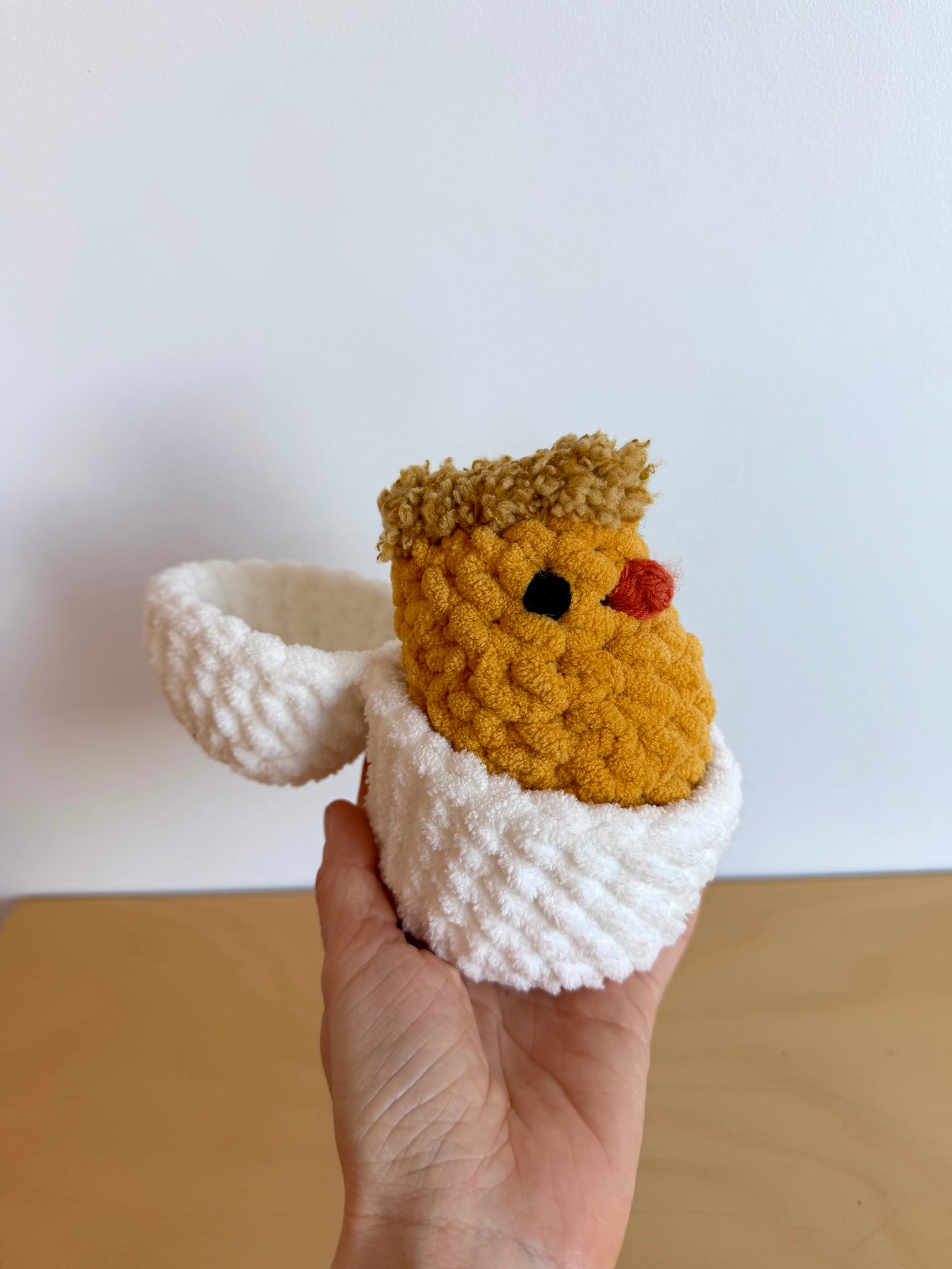 Handmade Crochet Egg + Chick Toy