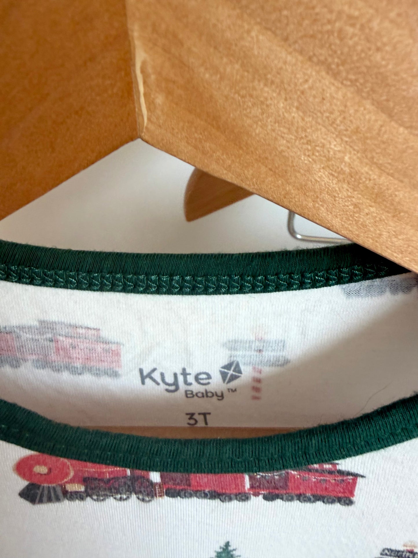 Kyte Bamboo Holiday Train PJ Set / 3T