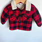 Red Checkered Shacket / 6-12m