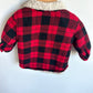 Red Checkered Shacket / 6-12m