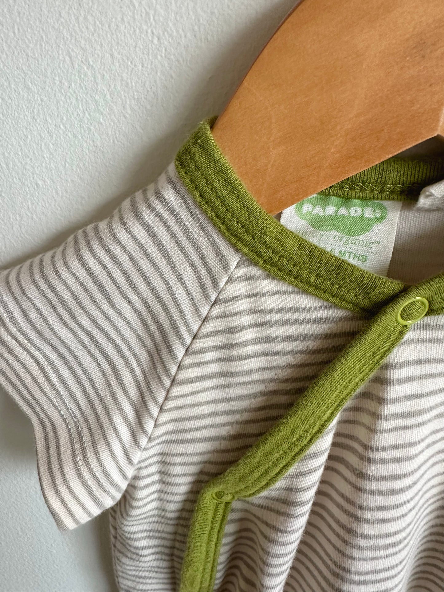 Parade Green Lined Romper / 3-6m