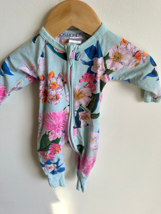 Bonds Floral Sleeper / 0m (size 0000)