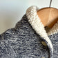 Fleece Lined Button Bear Hood Sweater / 0-3m