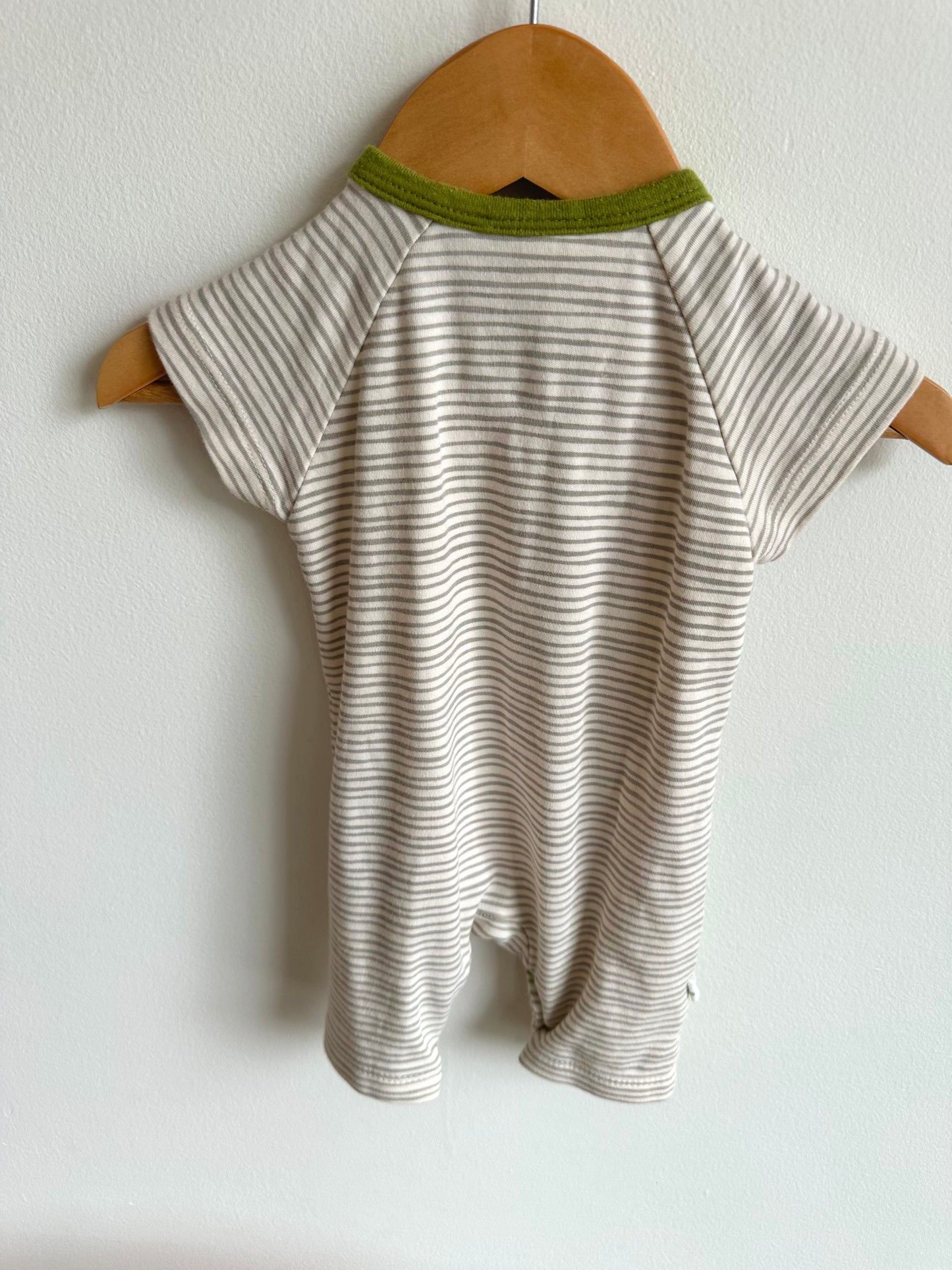 Parade Green Lined Romper / 3-6m