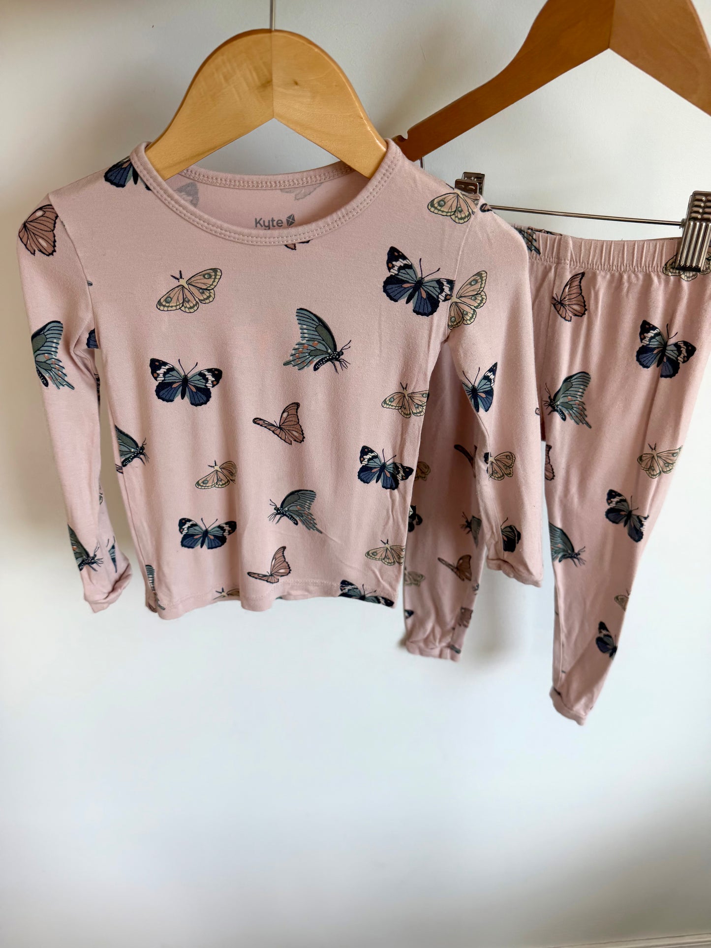 Kyte Bamboo Purple Butterfly PJ Set / 2T