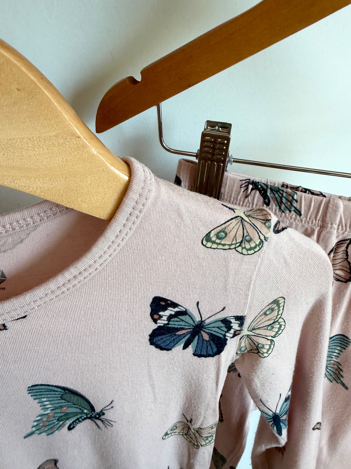 Kyte Bamboo Purple Butterfly PJ Set / 2T