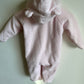 Bear Pink Bunting Suit / 3-6m