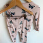 Kyte Bamboo Purple Butterfly PJ Set / 2T