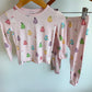 Kyte Bamboo Pink Ghost PJ Set / 2T