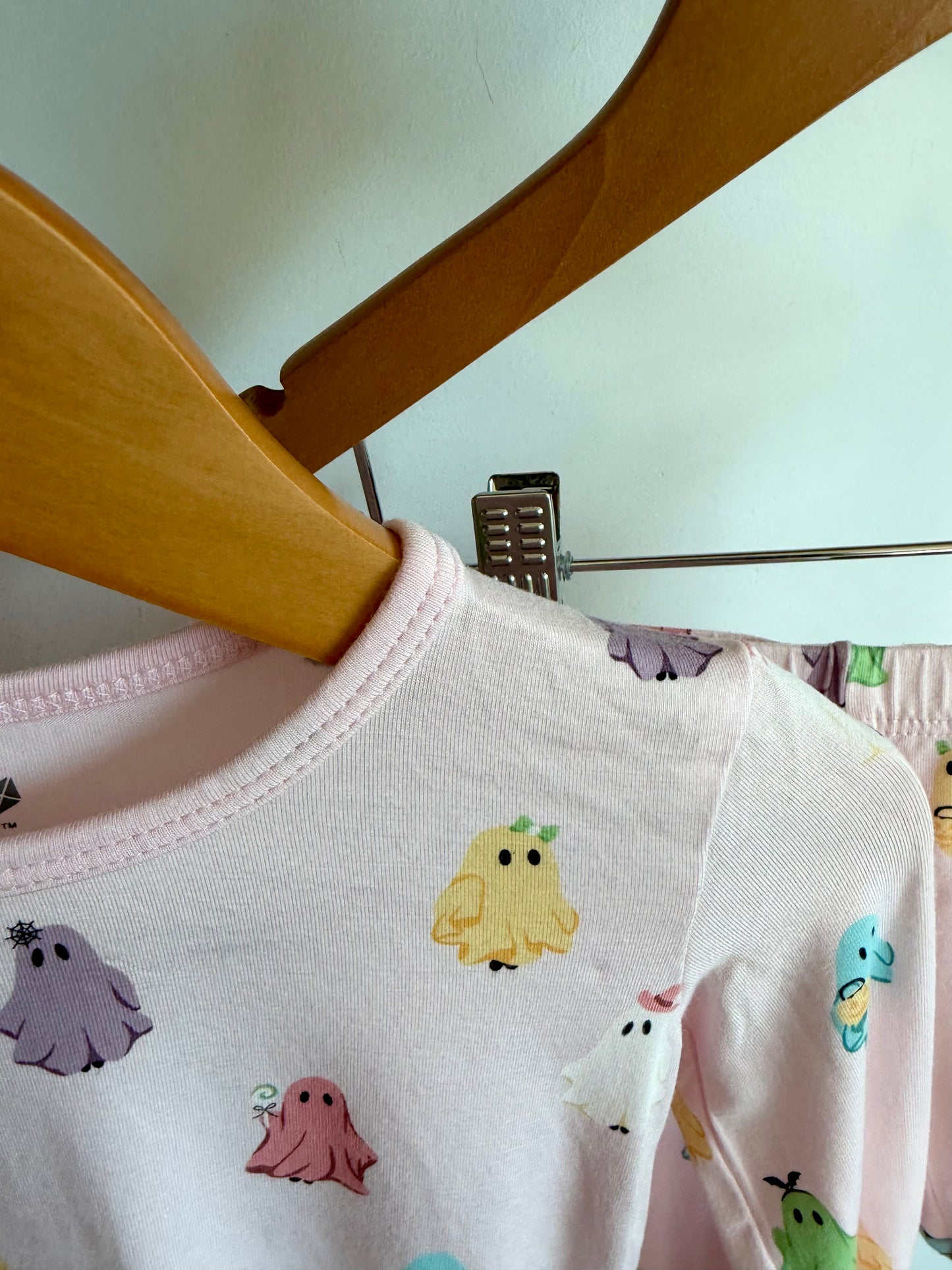 Kyte Bamboo Pink Ghost PJ Set / 2T