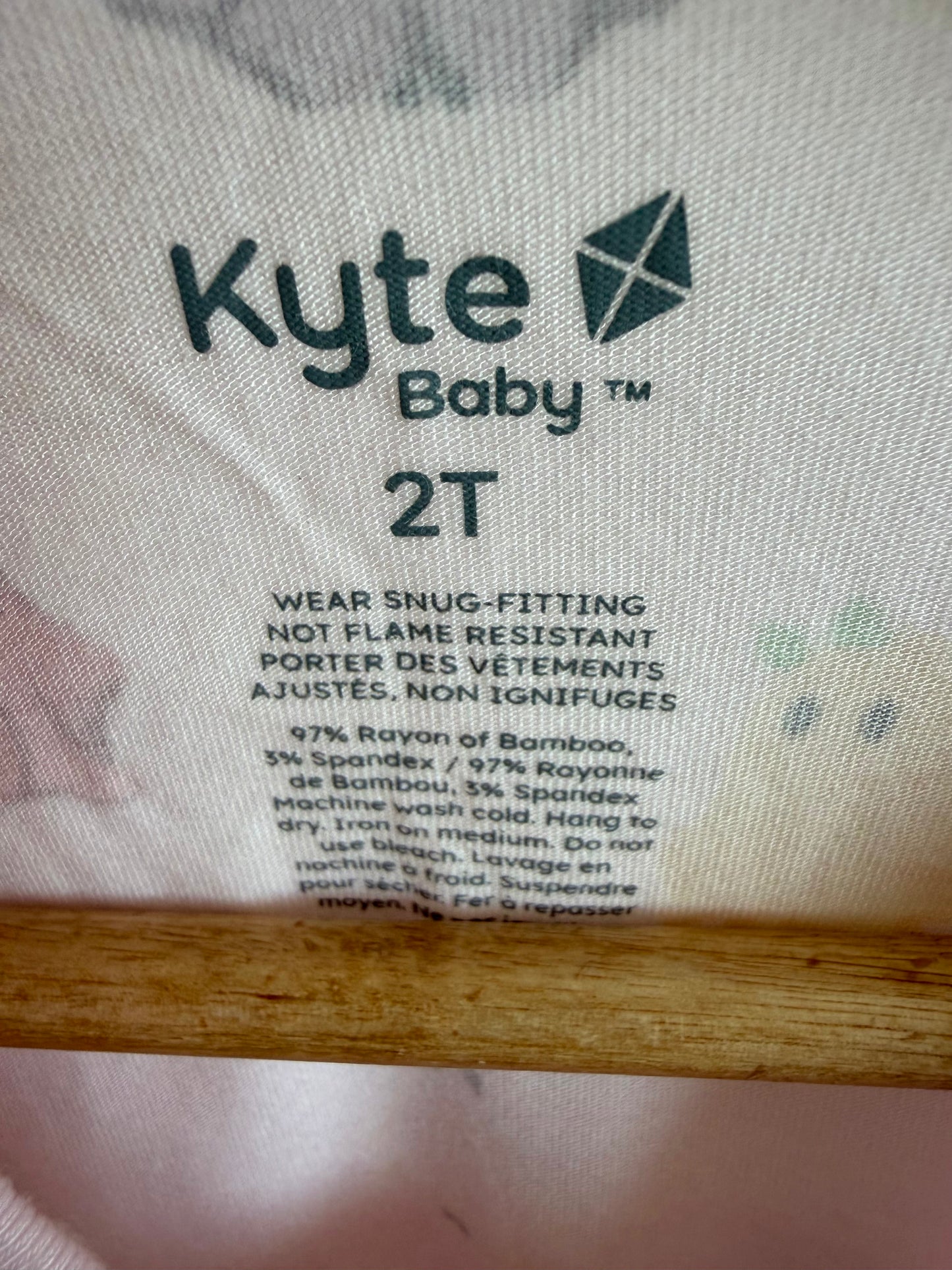 Kyte Bamboo Pink Ghost PJ Set / 2T