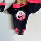 Bike Smiley Face Bodysuit, Hat, Booties / 0-6m