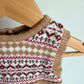 Nordic Pattern Tan Dress / 12-18m