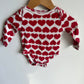 Heart Pattern Bodysuit / 3-6m