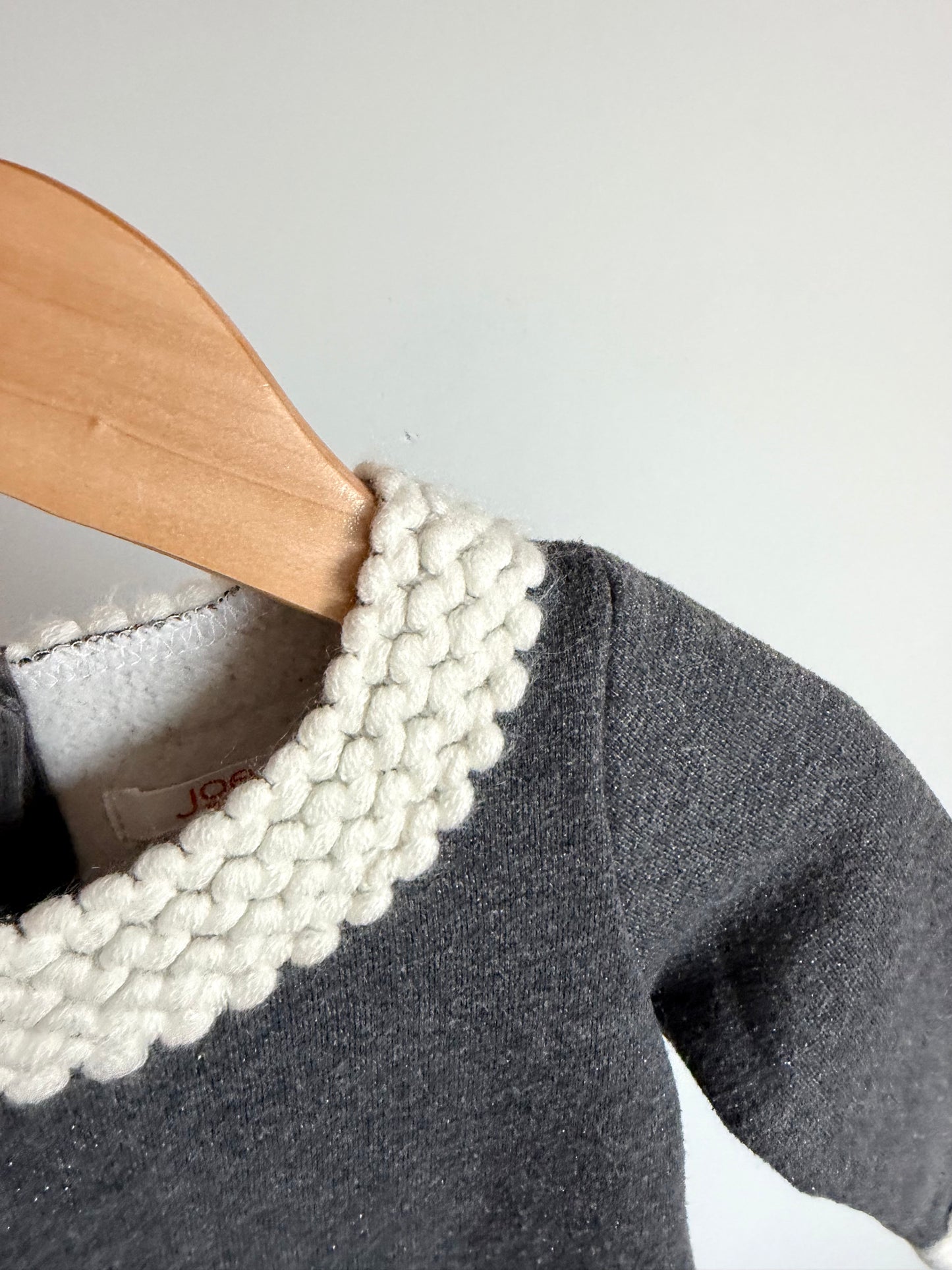 Grey Dress with Trim Detail / 12-18m