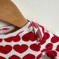 Heart Pattern Bodysuit / 3-6m