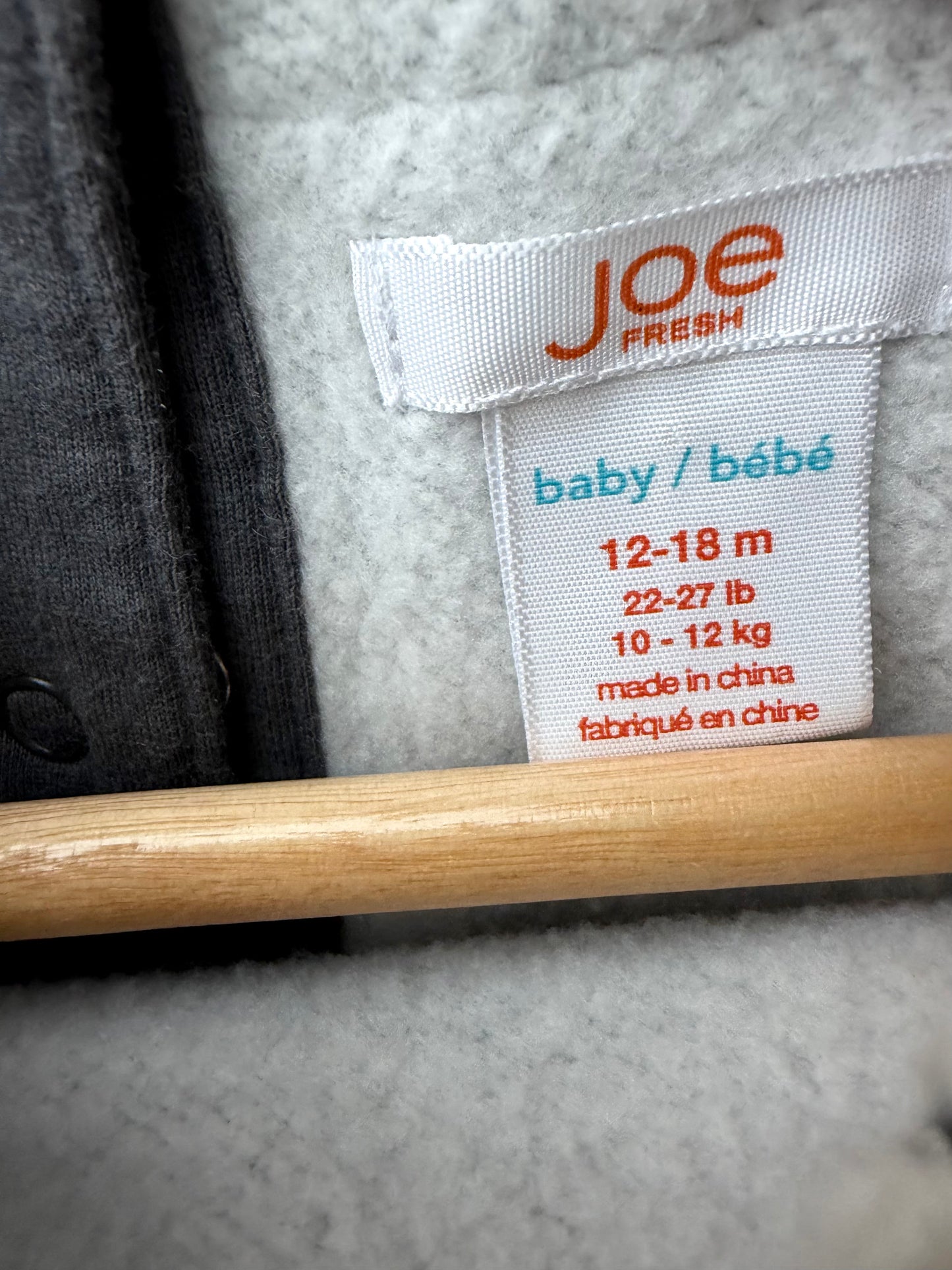 Grey Dress with Trim Detail / 12-18m