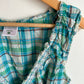 Blue Plaid Maternity Top / M