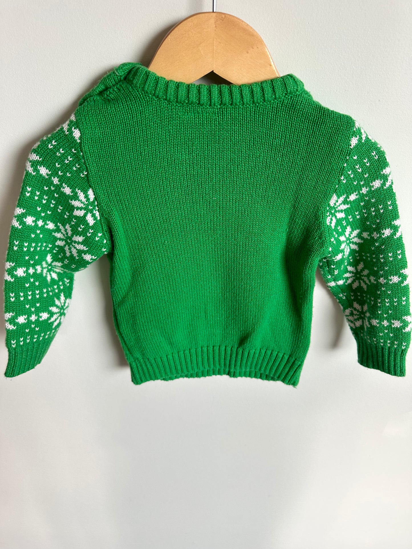 Santa Green Sweater / 18m