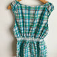 Blue Plaid Maternity Top / M