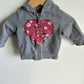 Grey Heart Sweater / 3m